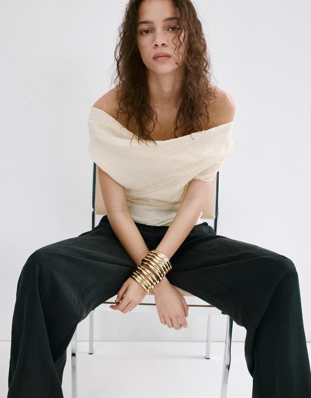 M.N.G - Straight-Fit Lyocell Trousers