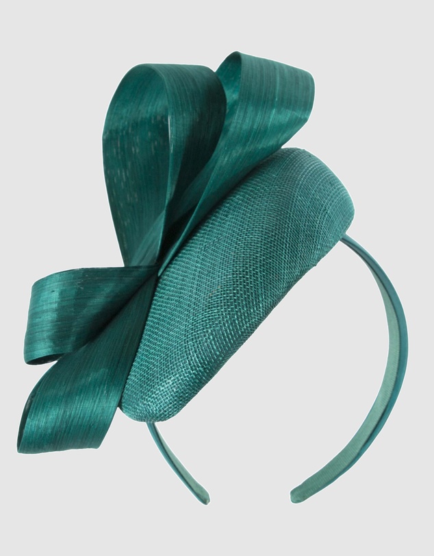Max Alexander - Teal Pillbox Racing Fascinator