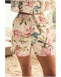 NEXT - Broderie Stretch 100% Cotton Waist Shorts