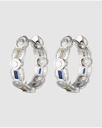 HOUSE OF SLANI - Summer Inspired Caprina Silver Hoops