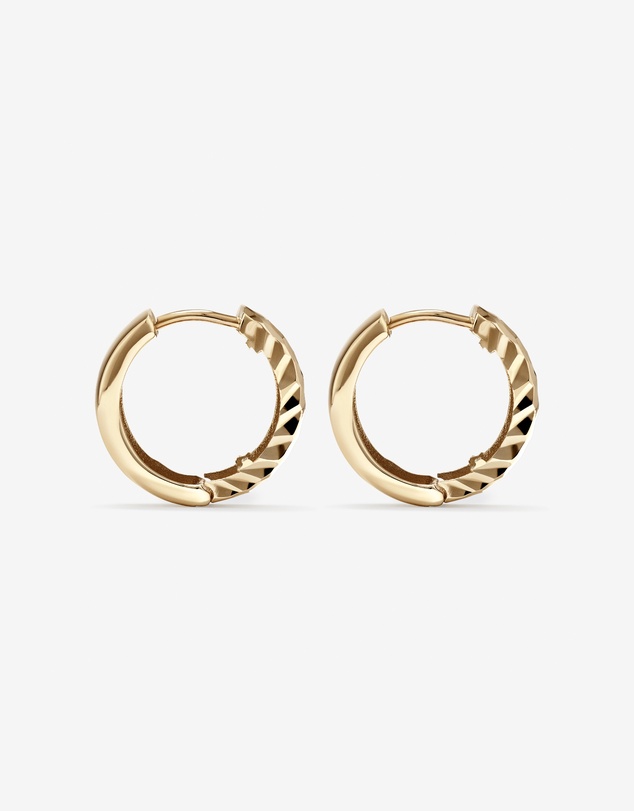 Michael Hill - 11mm Huggie Earrings in 10kt Yellow Gold