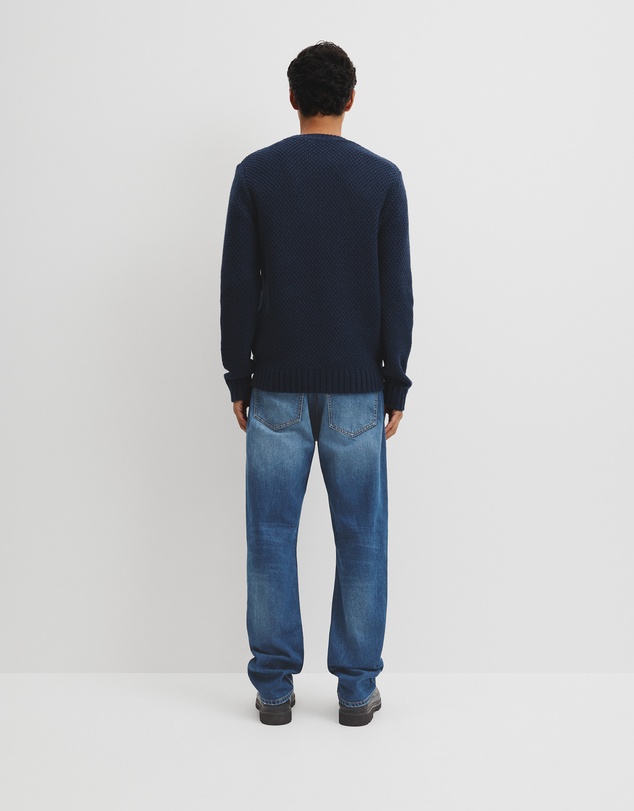 Country Road - Australian Good Earth Cotton Blend Textured Crew Knit