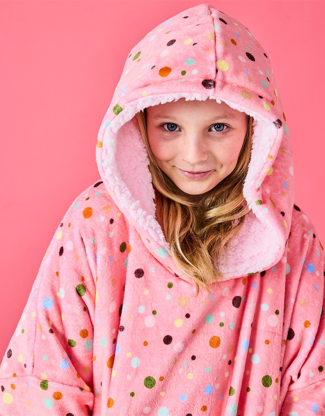 Kip&Co - Polkadot Kuddle Hooded Oversized Sweater - Kids