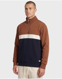 Academy Brand - Academy Contrast 1/4 Zip Sweat