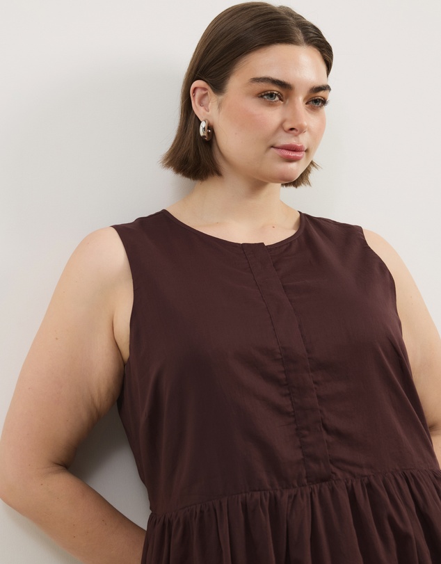 Atmos&Here Curvy - Dalia Cotton Voile Mini Dress
