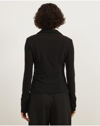 Atmos&Here - Willa Long Sleeve Mesh Shirt
