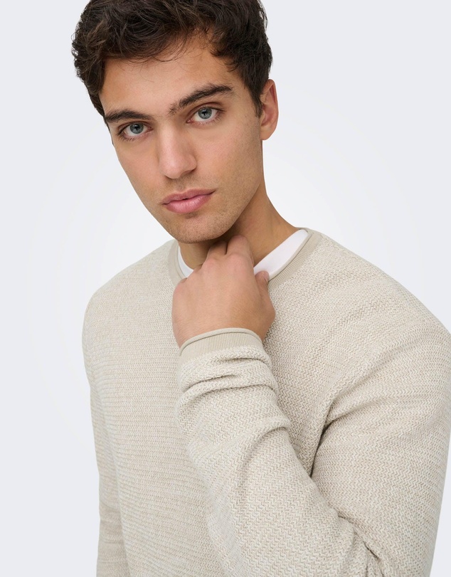 Only & Sons - Eric Structured Knit Pullover
