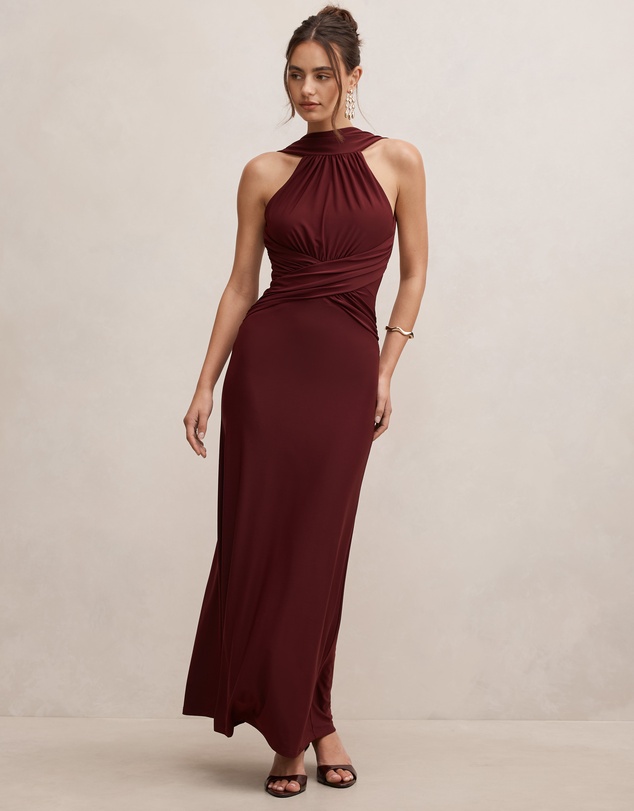 Forever New - Rosalba Gathered Panel Maxi Dress