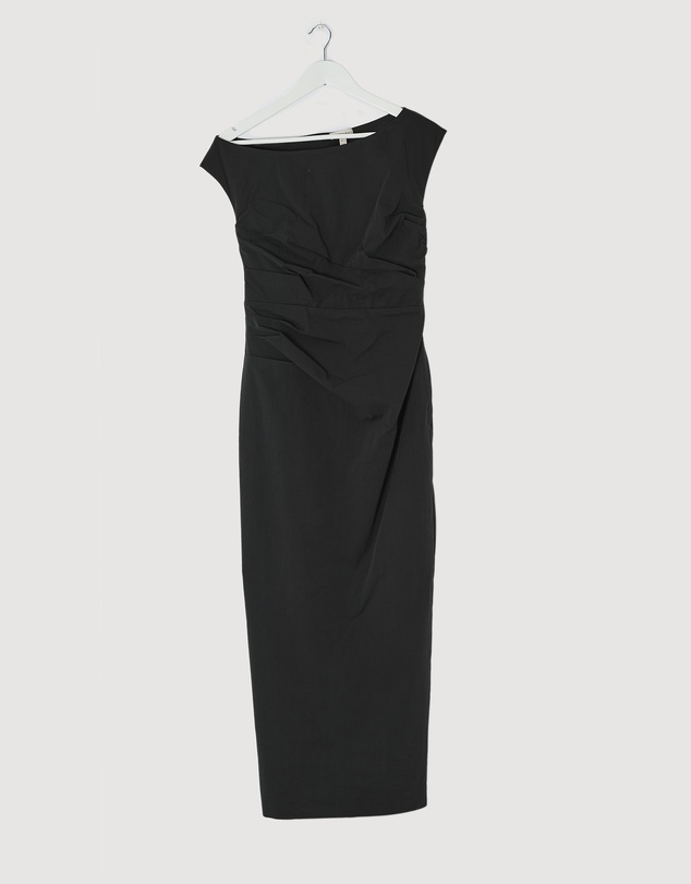Revibe - Repaired Shona Joy Campbell Off Shoulder Maxi Dress - AU 10