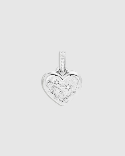 By Charlotte - Blooming Together Small Heart Locket Pendant
