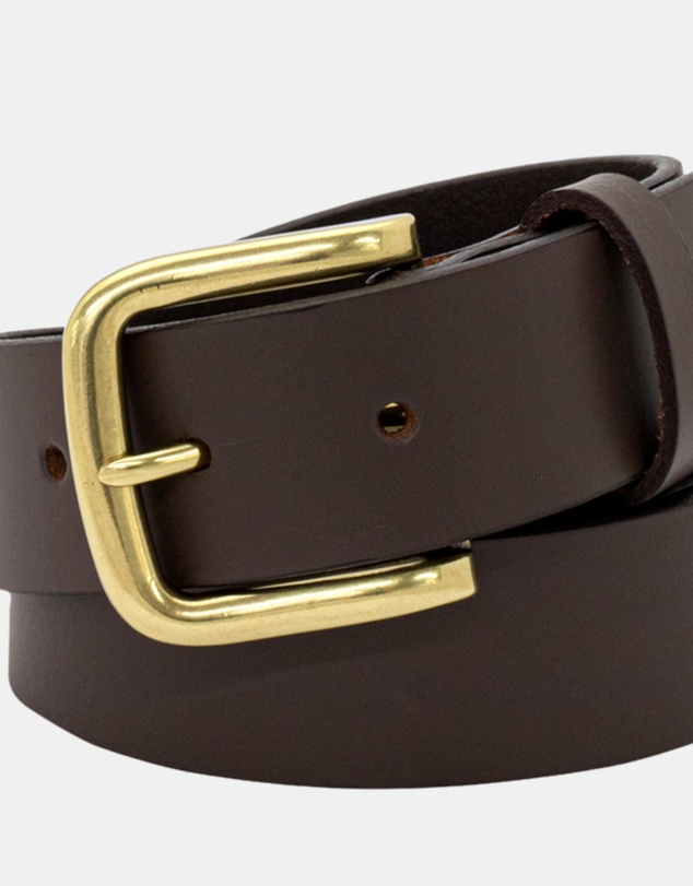 Buckle - Triton. Australian Made Buffalo Leather Belt. 35mm width.