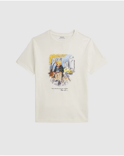 Polo Ralph Lauren - Polo Bear Cotton Jersey Tee - ICONIC EXCLUSIVE - Teens