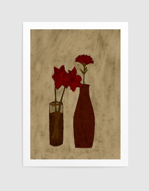 Olive et Oriel - Blossom Blend by Shatha Al Dafai Art Print