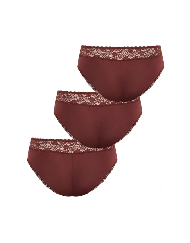 City Chic - Iris 3 Pack Cotton Cheeky Panty