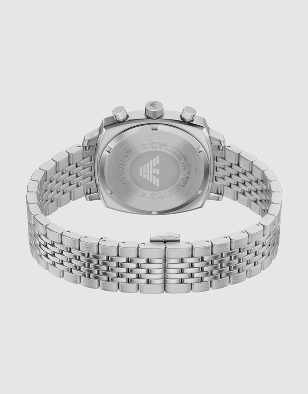 Emporio Armani - Silver Tone Chronograph Watch