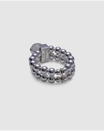 Von Treskow - Double Stretchy Ring With Moonstone