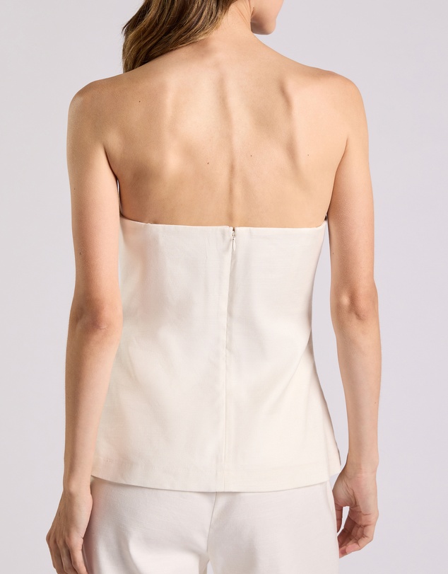 David Lawrence - Alima Stretch Linen Top