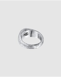 Haze & Glory - ICONIC EXCLUSIVE - Ring Signet Men Deep Sea 925 Sterling Silver