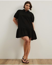 Atmos&Here Curvy - Lola Linen Blend Shirt Dress