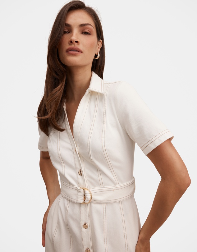 Forever New - Josephine Short Sleeves Denim Dress