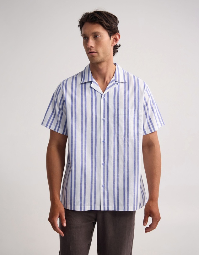 Oxford - Griffin Striped Short Sleeve Shirt