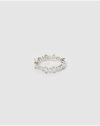 Izoa - Lyla Ring Silver Clear