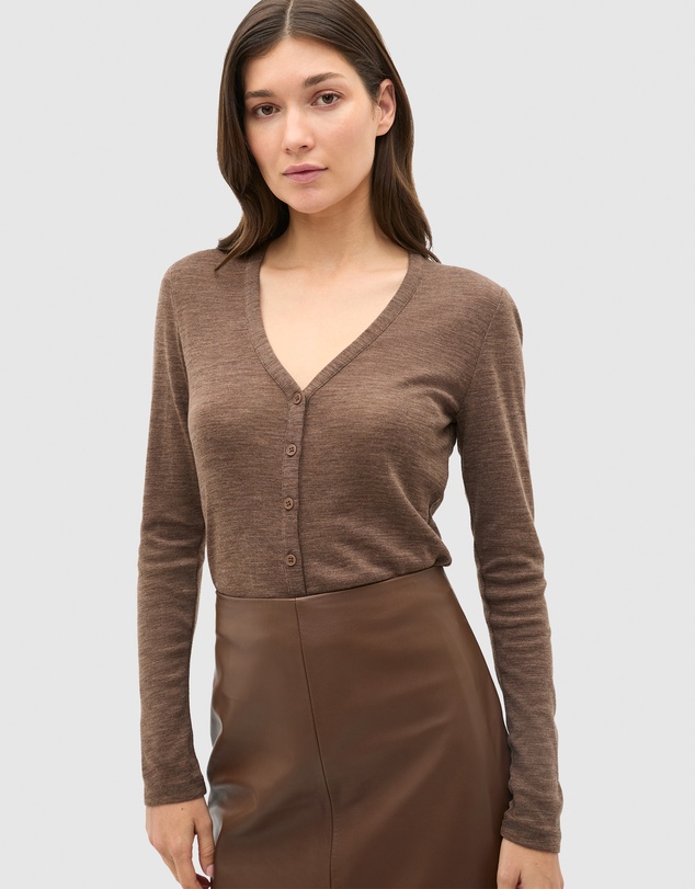 Seed Heritage - Australian Merino Cropped Cardigan