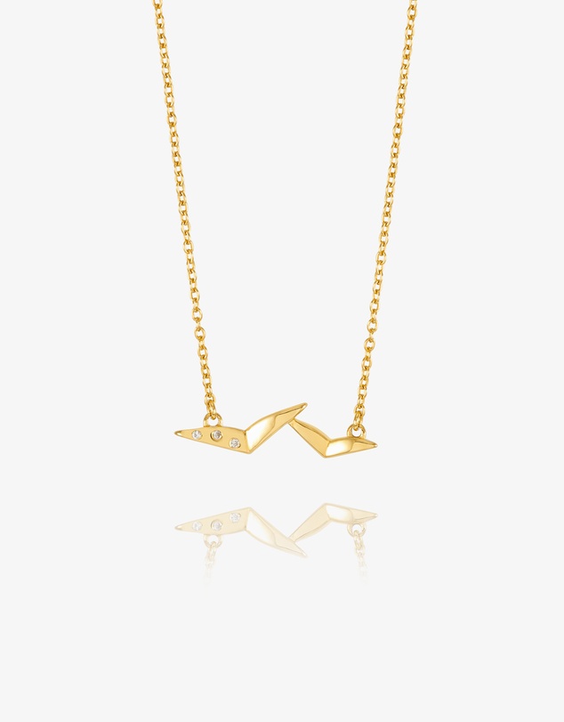 Rachel Jackson - Dreamcatcher Bird Necklace Gold
