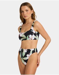 Roxy - Womens Printed Essentials Bralette Bikini Top
