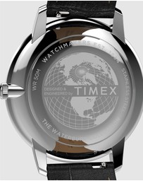 TIMEX - Waterbury Metropolitan Sub-Second 39mm Leather Strap Watch