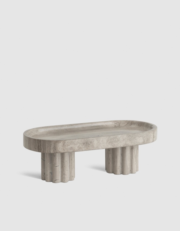 Black Blaze - Column Oval Tray