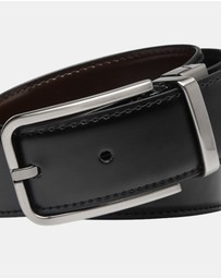 Buckle - Gio. Australian Made Reversible Leather Belt. 35mm width.