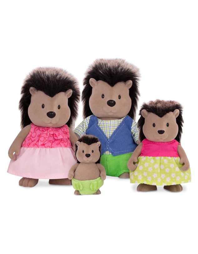 Lil Woodzeez - The McBristly Porcupines Miniature Animal Figurine Set