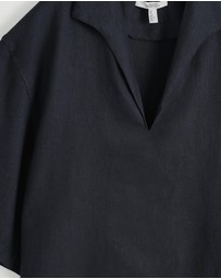 COS - Open-Collar Linen Shirt