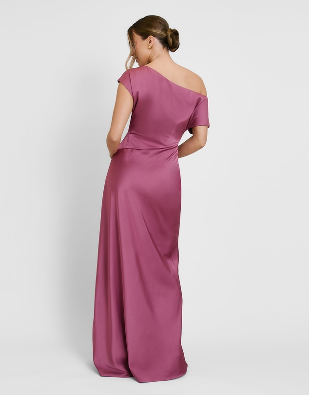 Six Stories - Asymmetric Satin Bridesmaid Dress