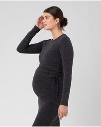 Ripe Maternity - Amber Ruched Long Sleeve Top