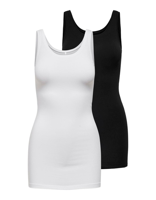 ONLY - Live Love Long Tank Top 2-Pack