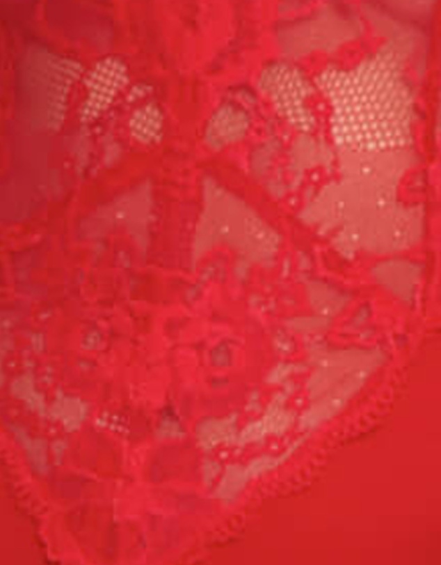 Oh!Zuza - Viscose & Sheer Lace Lingerie Bodysuit