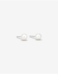 Michael Hill - Cultured Freshwater Pearl Stud Earring and Necklace Set in Sterling Silver