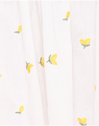 Petal & Pup - Madeline Mini Dress - Embroidered Lemons