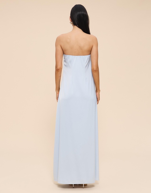 CHANCERY - Olivia Strapless Satin Maxi Dress