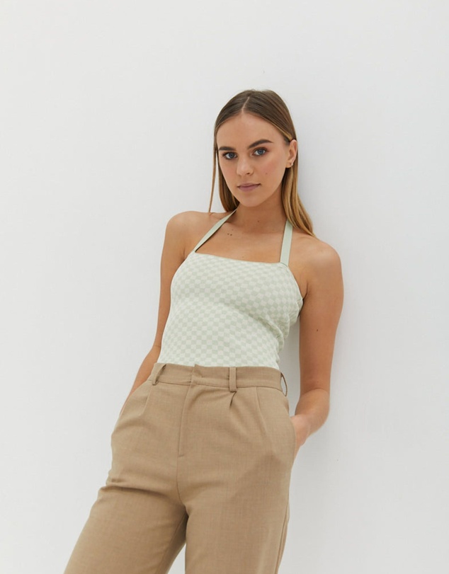 Style Addict - Knit Halter Top