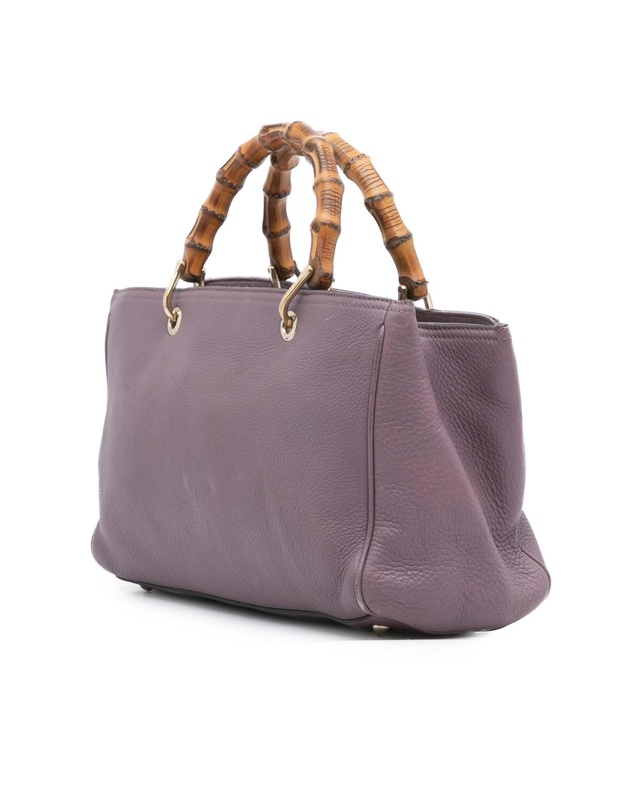 Pre-Loved by Azura Reborn - Pre-Loved Medium Calfskin Bamboo Shopper Satchel