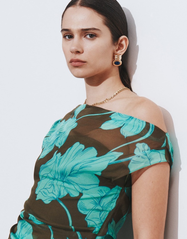 SABA - Verdisa Silk Off Shoulder Top