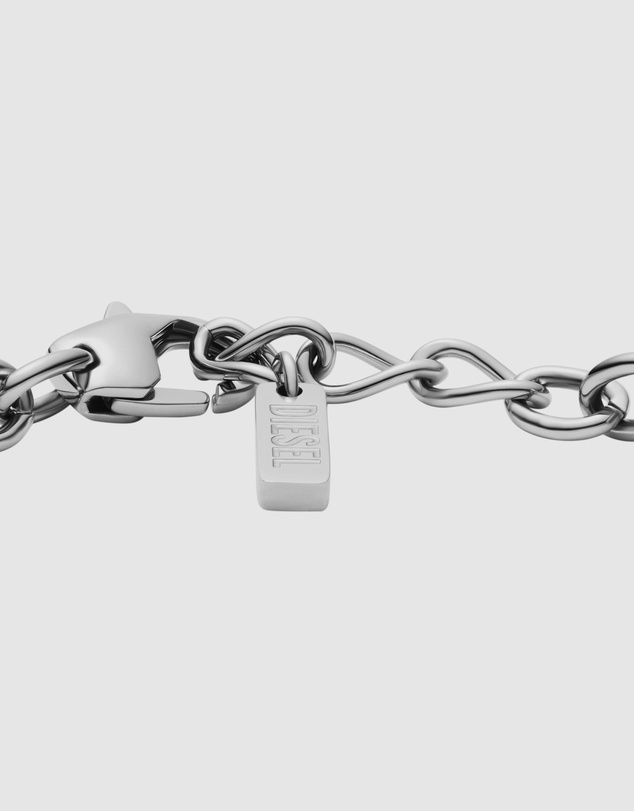 Diesel - Oval D Logo Silver tone Bracelet