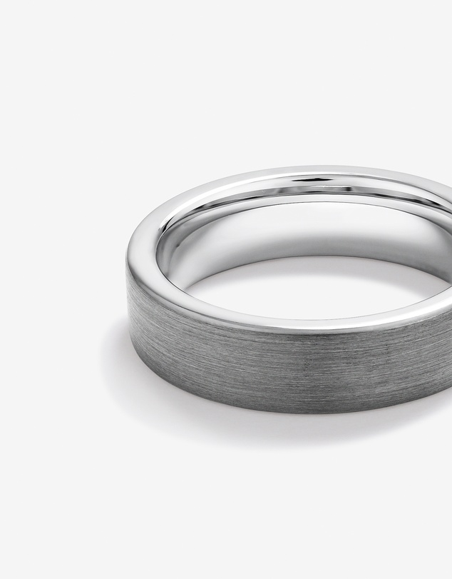 Michael Hill - 6mm Brushed Flat Wedding Band in Tungsten