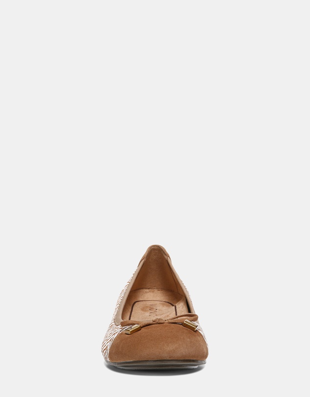 Vionic - Minna Ballet Flat - Toffee/Cream