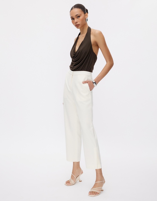 Minima Esenciales - Leland Skinny Leg Pleat Detail Pants