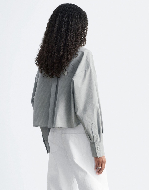 & Other Stories - Cropped Oversized Cotton Shirt