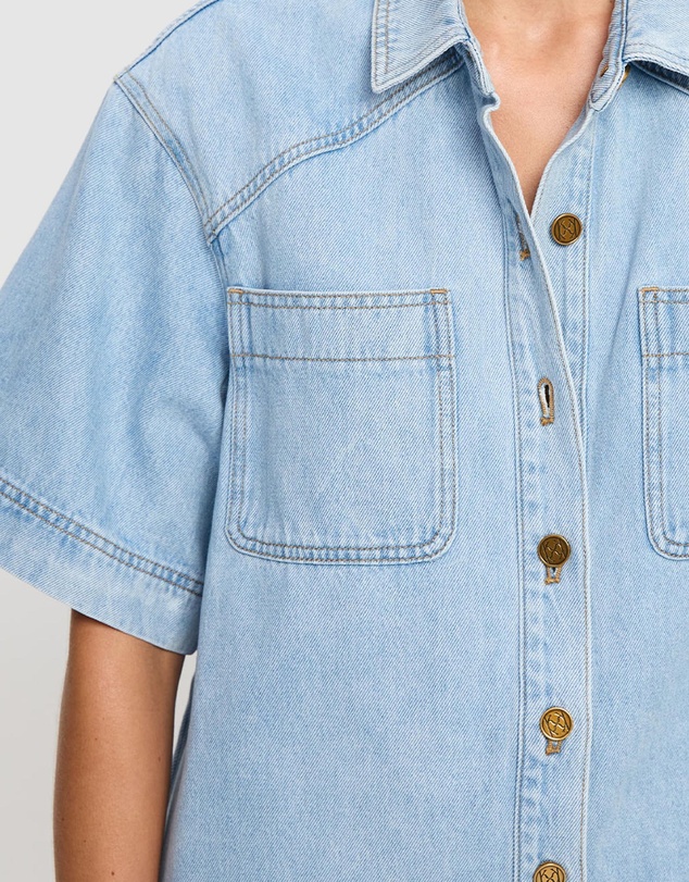 KIVARI - Jada Denim Mini Dress